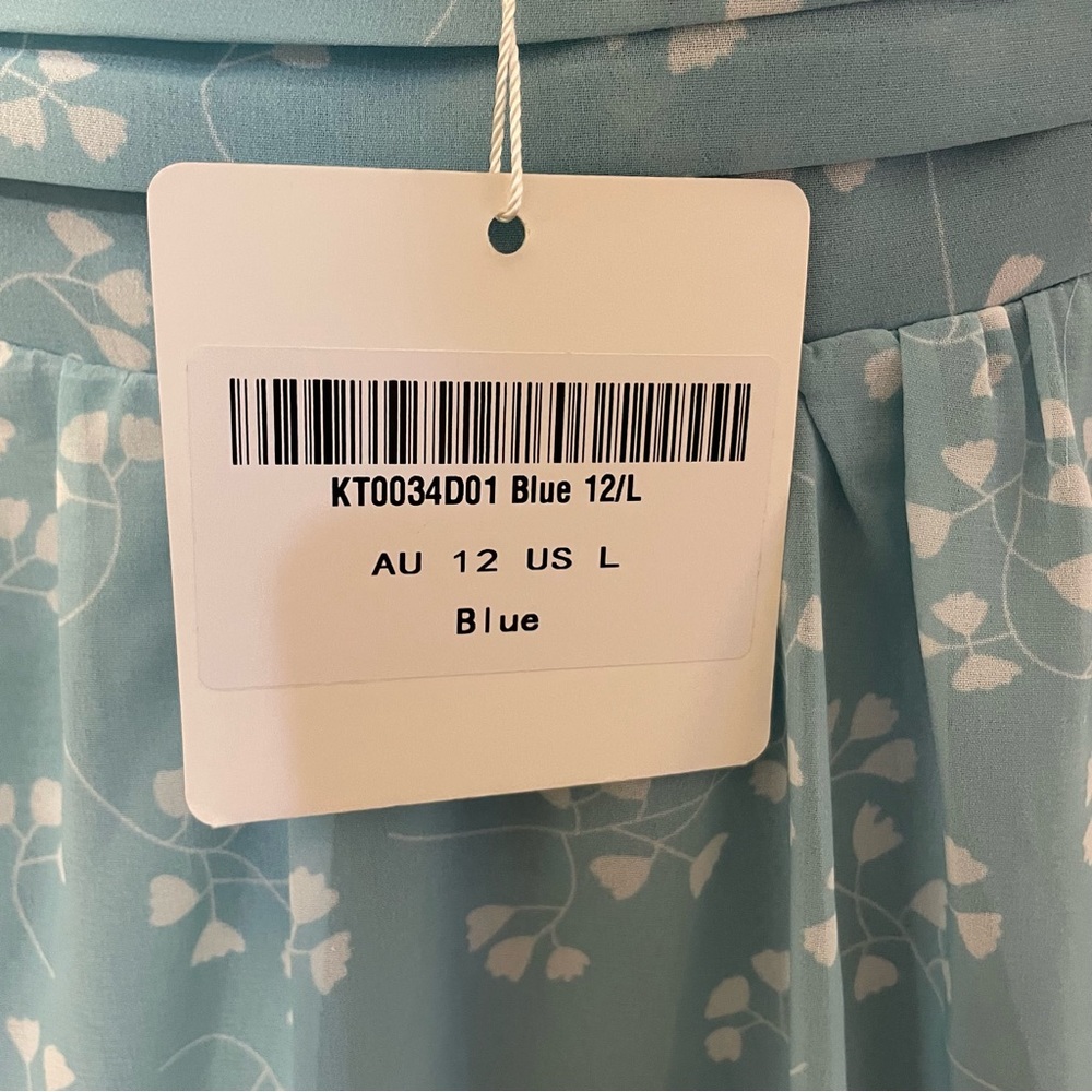 Selfie Leslie Teal Floral Dress - Picture 6 of 8